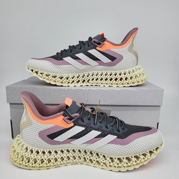 New Adidas 4DFWD 2 'Grey Beam Orange' Women's Running Shoes Size 7 - Picture 7 of 9